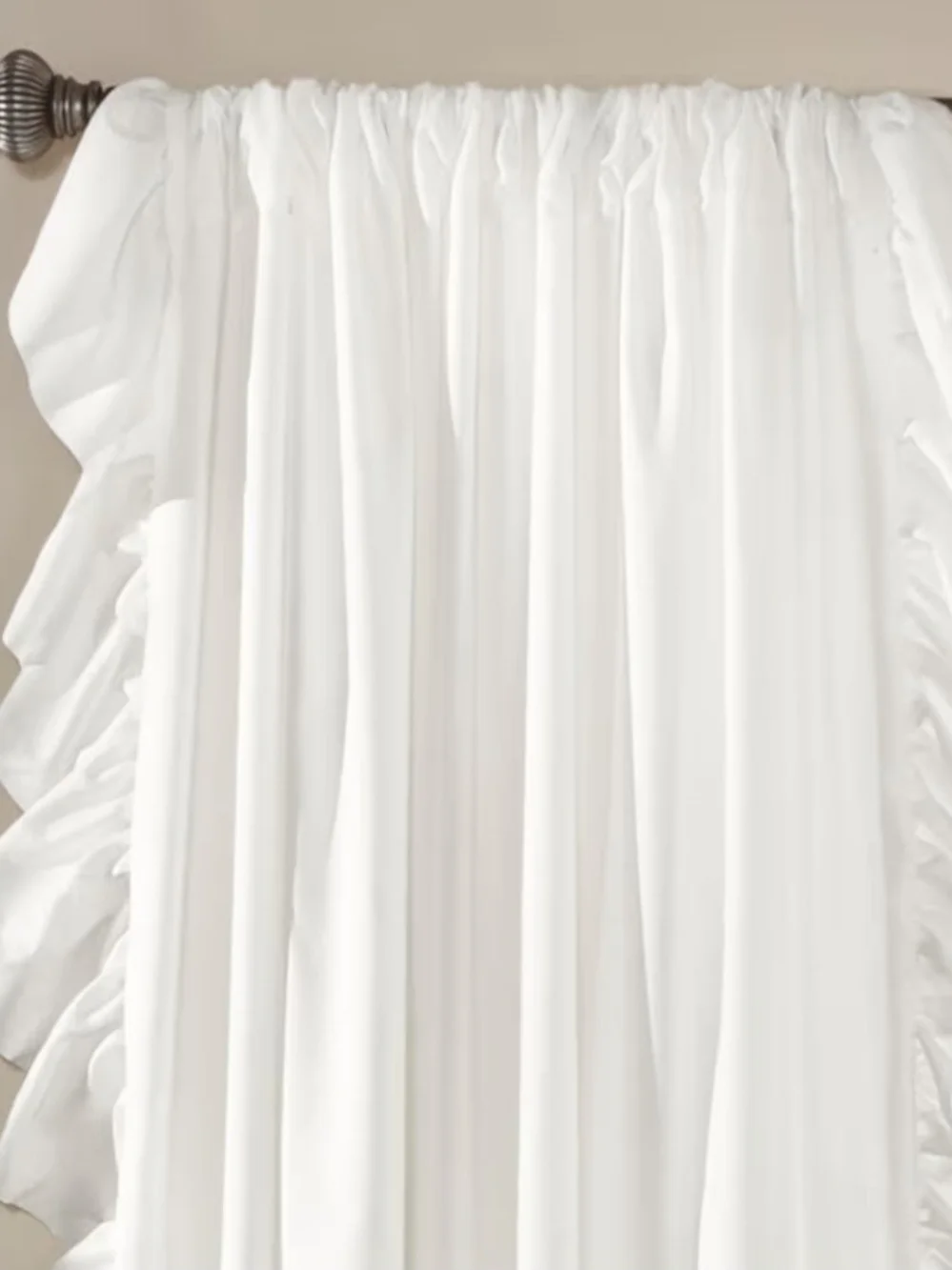 Lush Decor Reyna Ruffle Window Curtain Set, Pair, 54